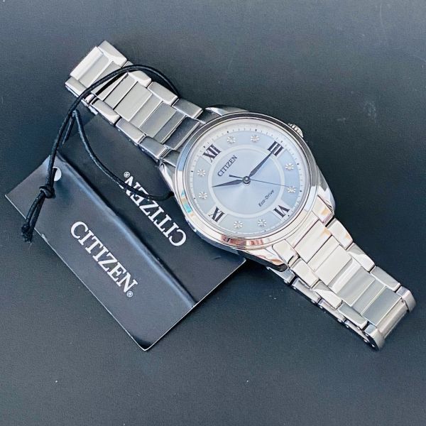 新品【高級時計 シチズン】CITIZEN アレッソ エコドライブ レディース クリスタル アナログ 腕時計 EM0870_画像6