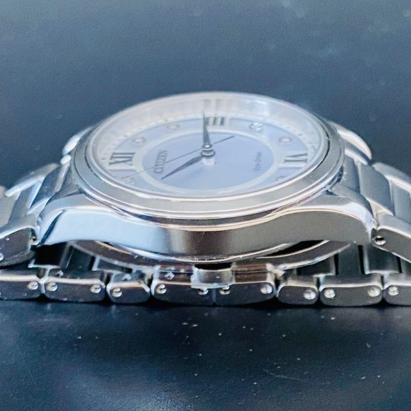 新品【高級時計 シチズン】CITIZEN アレッソ エコドライブ レディース クリスタル アナログ 腕時計 EM0870_画像5
