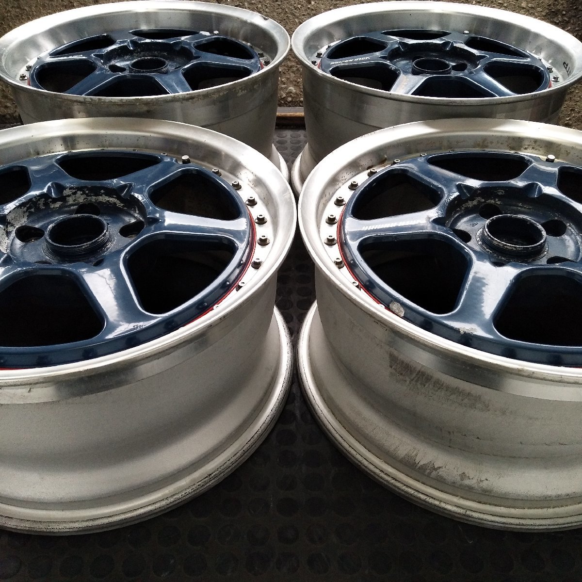 管理番号：S9-189【4本価格】【17x8J 17x9J 5x114.3 ET+45 ハブ73】RAYS VOLK RACING GTP・直接引取可能・下取り可能_画像2