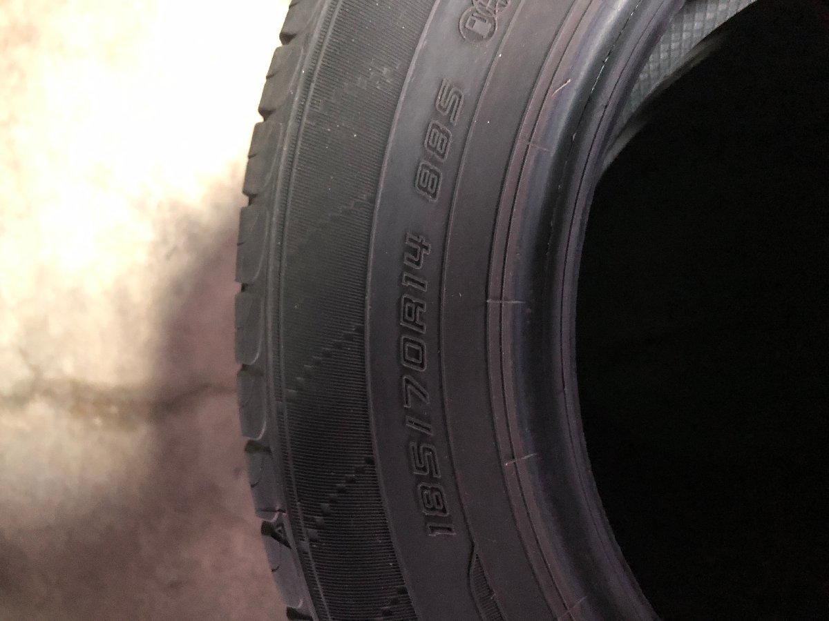 管理番号：B11-17-1●【送料無料！1個＝4本】185/70R14 DUNLOP EC204 2020年製 山あり セール/夏タイヤ/店頭取付可能_画像5