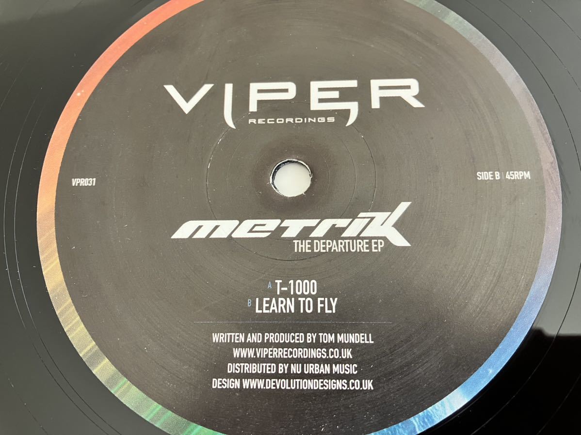 metrik / THE DEPARTURE EP (T-1000/Learn To Fly) 12inch VIPER RECORDINGS UK VPR031 メトリック,DRUM'N'BASS,エレクトロサイバー,_画像5