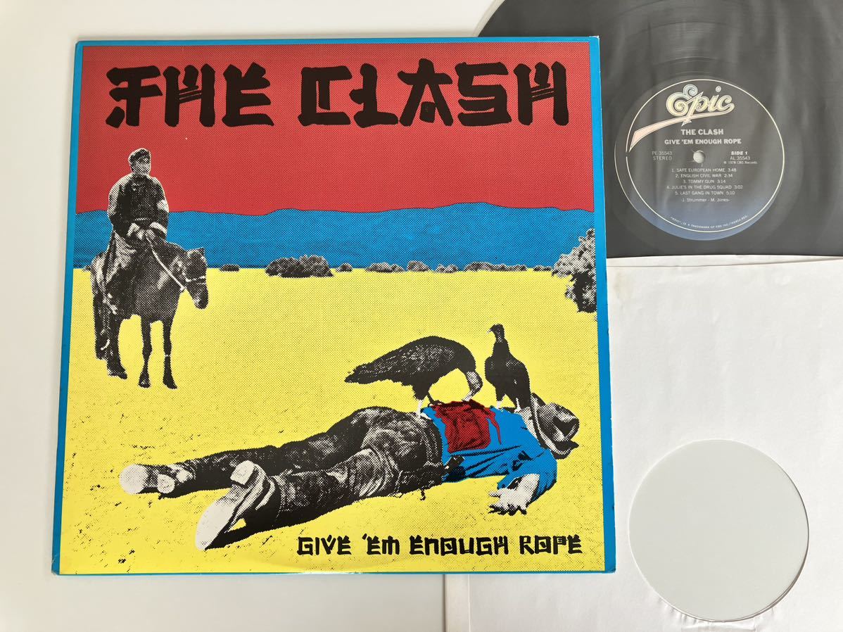 【1円開始】THE CLASH / Give 'Em Enough Rope LP CBS/EPIC US PE35543 78年盤,ザ・クラッシュ,動乱,Joe Strummer,Mick Jones,Paul Simonon_画像1