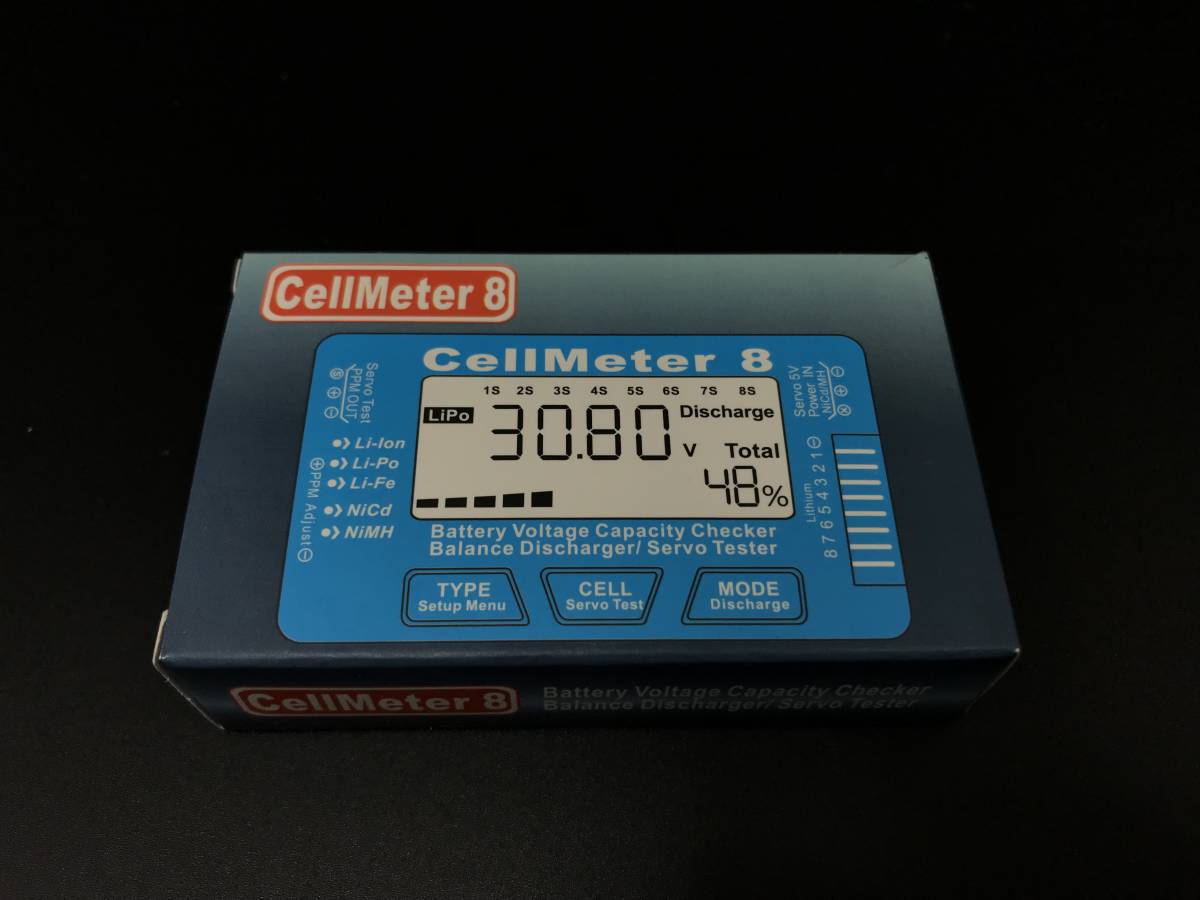 No.021 CellMeter 8 多機能 バッテリー容量 チェッカー 　※定形外送料140円※ バッテリーチェッカー/バッテリー放電/サーボテスター @E_画像6