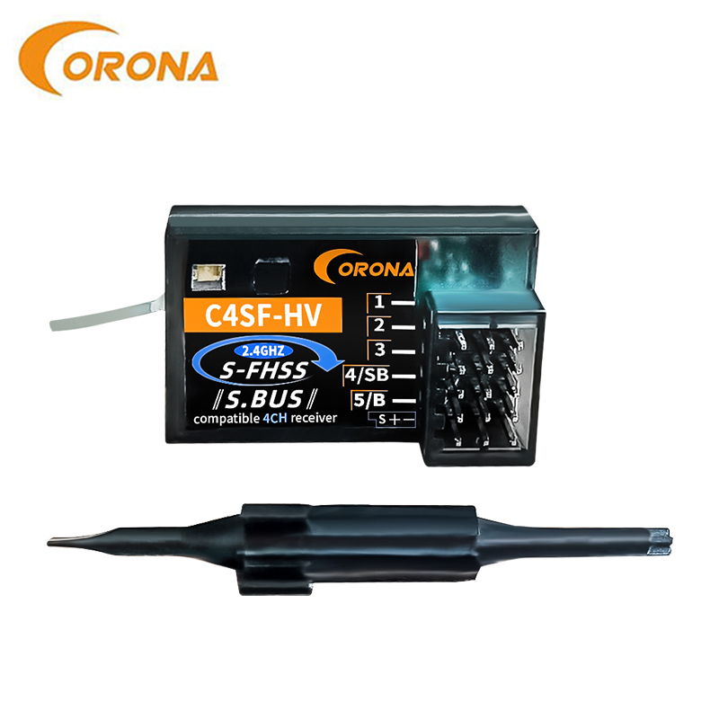 No.102 ★新品★ CORONA C4SF-HV 受信機 2.4G Futaba フタバ S-FHSS 互換 【3PV 4PL 3PV 4PV 4PM 4PX 7PX 対応】 2個セット @A_画像4