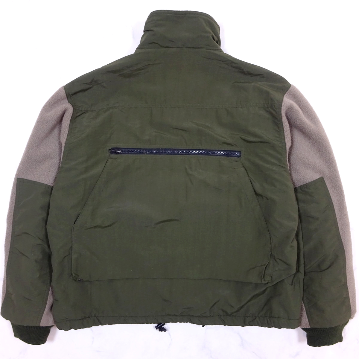 美品 米国製 90s EDDIE BAUER NYLON × POLARTEC FLEECE FISHING JACKET