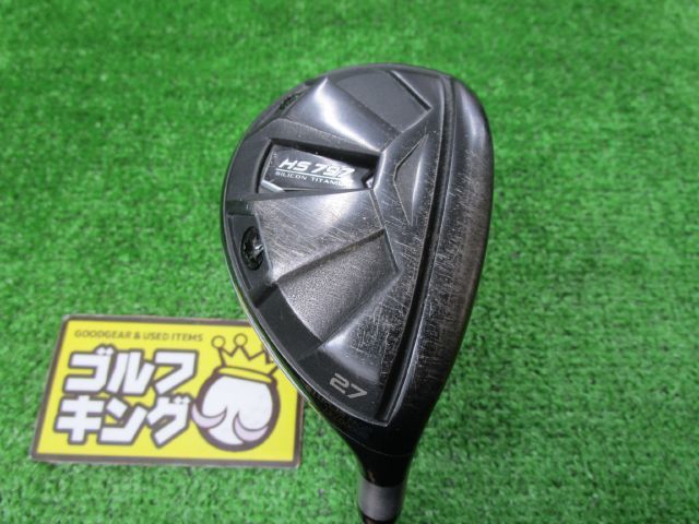 GK古城■ 254 イオン GIGA HS-797ユーティリティ★CRAZY STPユーティリティ55 ★1flex★27度★ヘッドカバー有★激安★オススメ_画像1