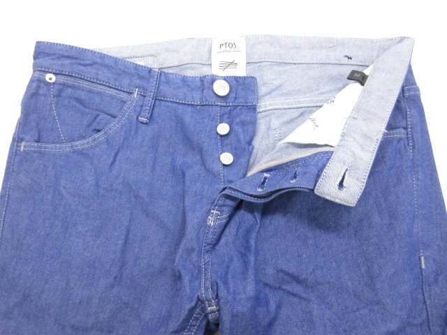 超美品 【ピーティーゼロチンクエ PT05】 ストレッチ素材 デニムパンツ (メンズ) size31 ブルー系 C6TL25B00MIN NT88 ●28MP9526●_画像9