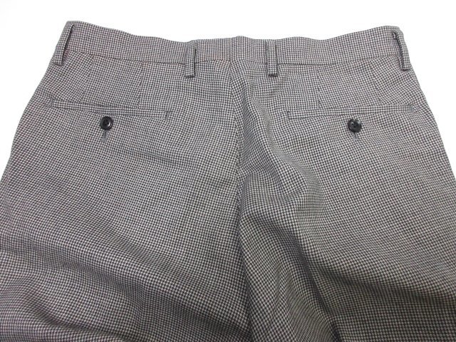 【カフェソーホー CAFE SOHO】 ウールスラックス パンツ (メンズ) size82 ミディアムグレー系 千鳥柄 秋冬 ●28MP9645●_画像6