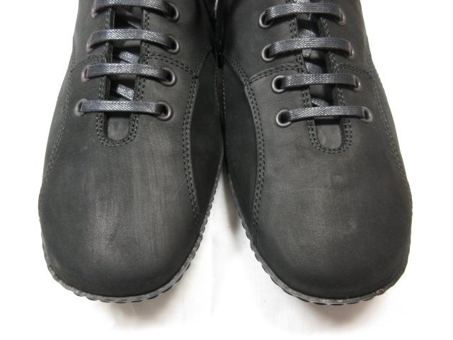 HH極美品 【エルメネジルドゼニア Ermenegildo Zegna】 ヌバックレザー スニーカー 紳士靴 (メンズ) size8.5EE ブラック ●18MZA3982●_画像8