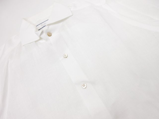 【フラルボ Fralbo】 ホリゾンタルカラー ドレスシャツ 長袖シャツ (メンズ) size41 ホワイト ●29MK2249●の画像6