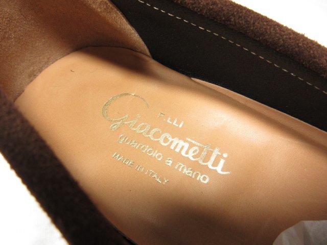 超美品 【フラテッリジャコメッティ F.LLI GIACOMETTI】 FG254 スエード コインローファー 靴 (メンズ) size40 茶系 ●18MZA3961●_画像5