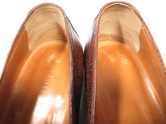 美品 【ベルルッティ Berluti】 アンディローファー 色ムラ感 スリッポン 紳士靴 (メンズ) size8 ブラウン系 ●18HT2223●_画像5