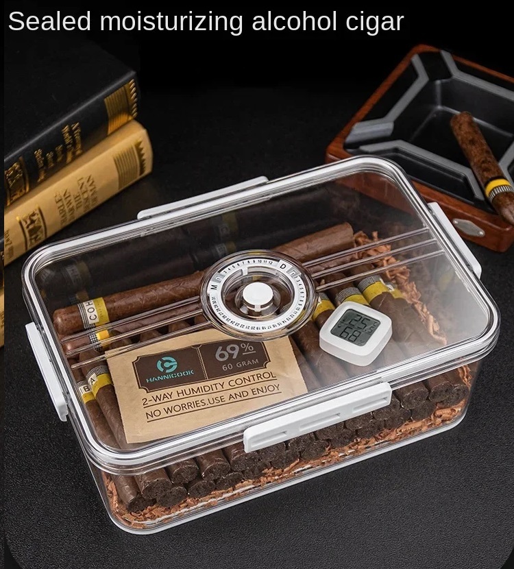  high class Japanese cedar. tree # leaf volume case S size kyaniga- transparent PP box # Japanese cedar. tree hygrometer attaching humidification pack portable case F487