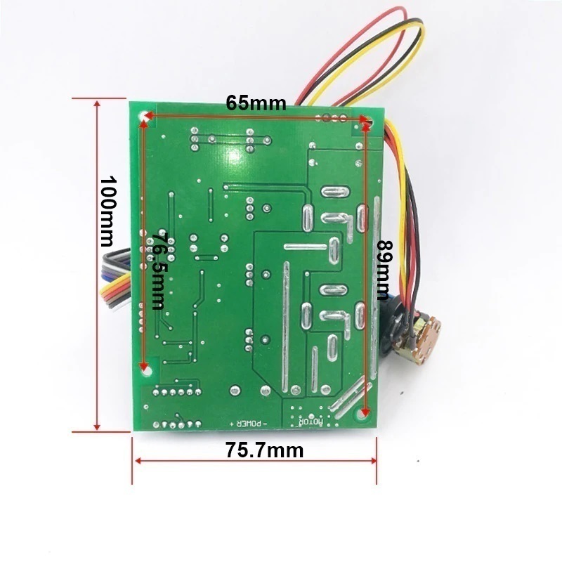 社外 部品 汎用 PWM スピードコントローラー DCモーター デジタルディスプレイ 0～100% 調整可能 モジュール max60a 12v 24v A678_画像3