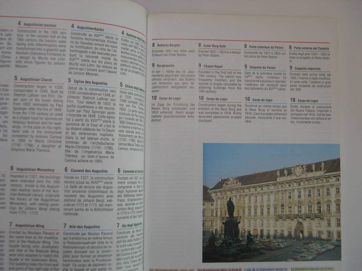 【オーストリア・ガイド(解説）本】『Ｄie Hofburg in Wien ウィーン王宮』／1980年代のもの_画像3