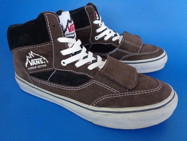 13197■旧タグ VANS MOUNTAIN EDITION マウンテン エディション ミッド カット 茶 91/2 27.5 V-42RG ビンテージ SK-8_画像2