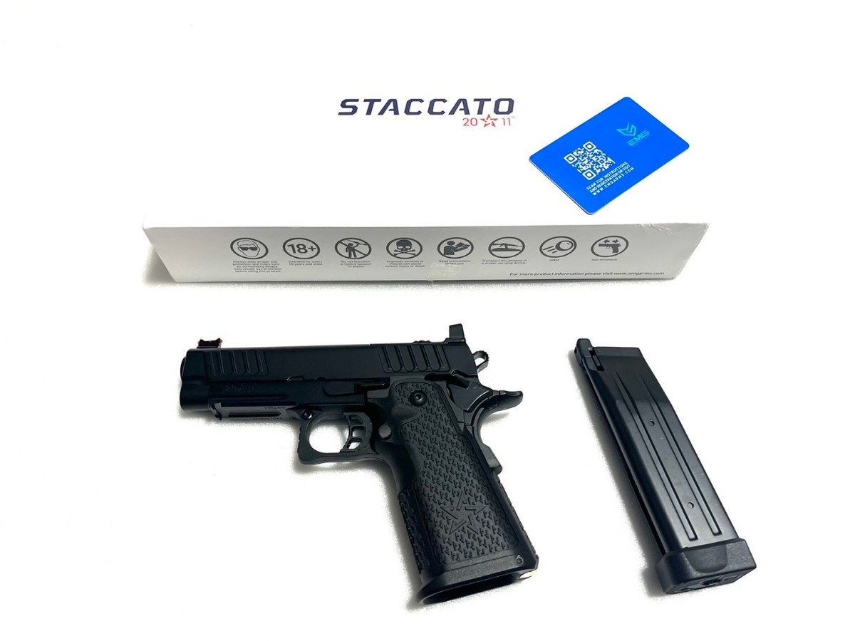 EMG Staccato C2 Compact 2011 Hi-Capa GBB Pistol using VIP Gripハイキャパ TTI_画像1