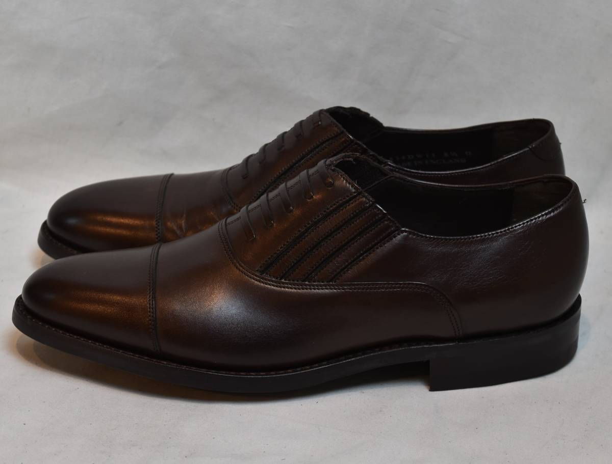 SALE!! BARKER 4534DW11 Barker Goodyear type side-gore slip-on shoes dark walnut car fUK6.5 25cm corresponding unused goods England made 