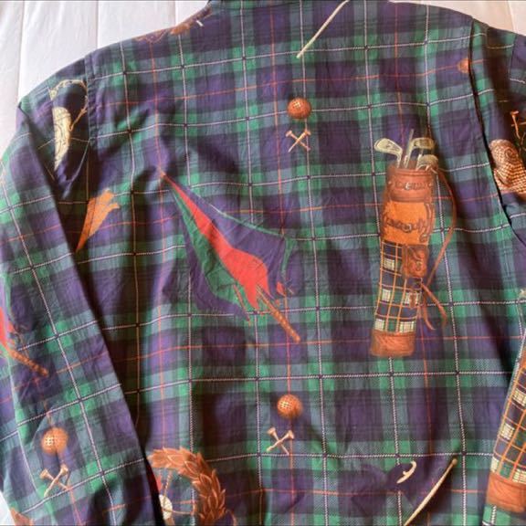 POLO RALPH LAUREN スウィングトップ ビンテージ チェック柄 ヴィンテージ　90’s ブラックウォッチ sport golf country RRL 1992 名作_画像4