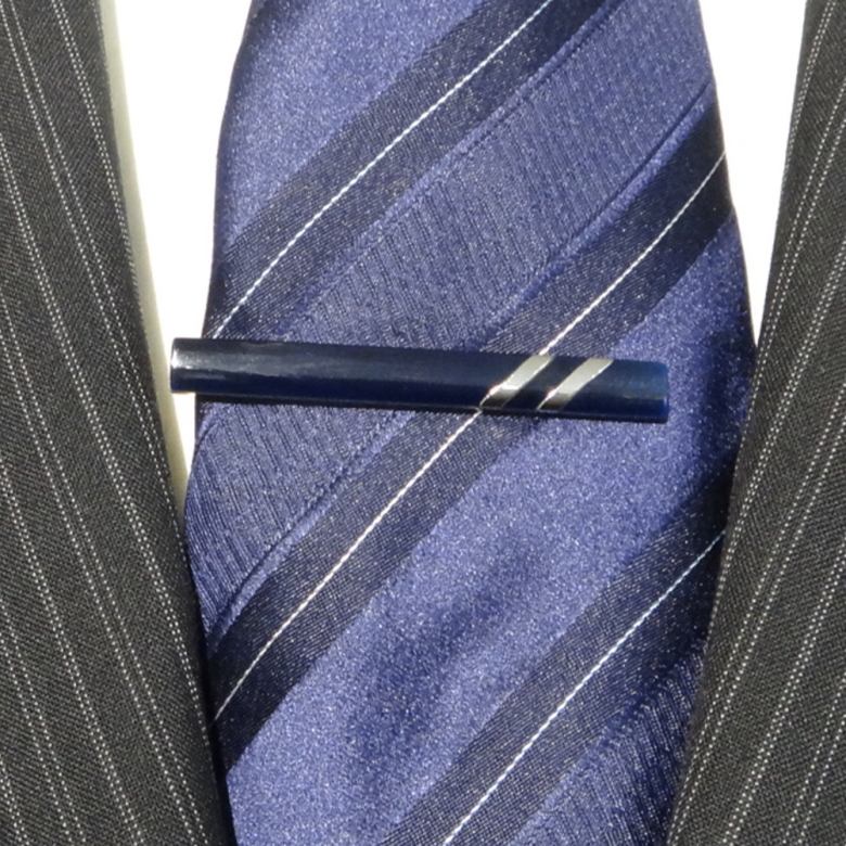 . темно-синий × серебряный темно-синий 2 шт полоса ..... булавка для галстука галстук булавка 
