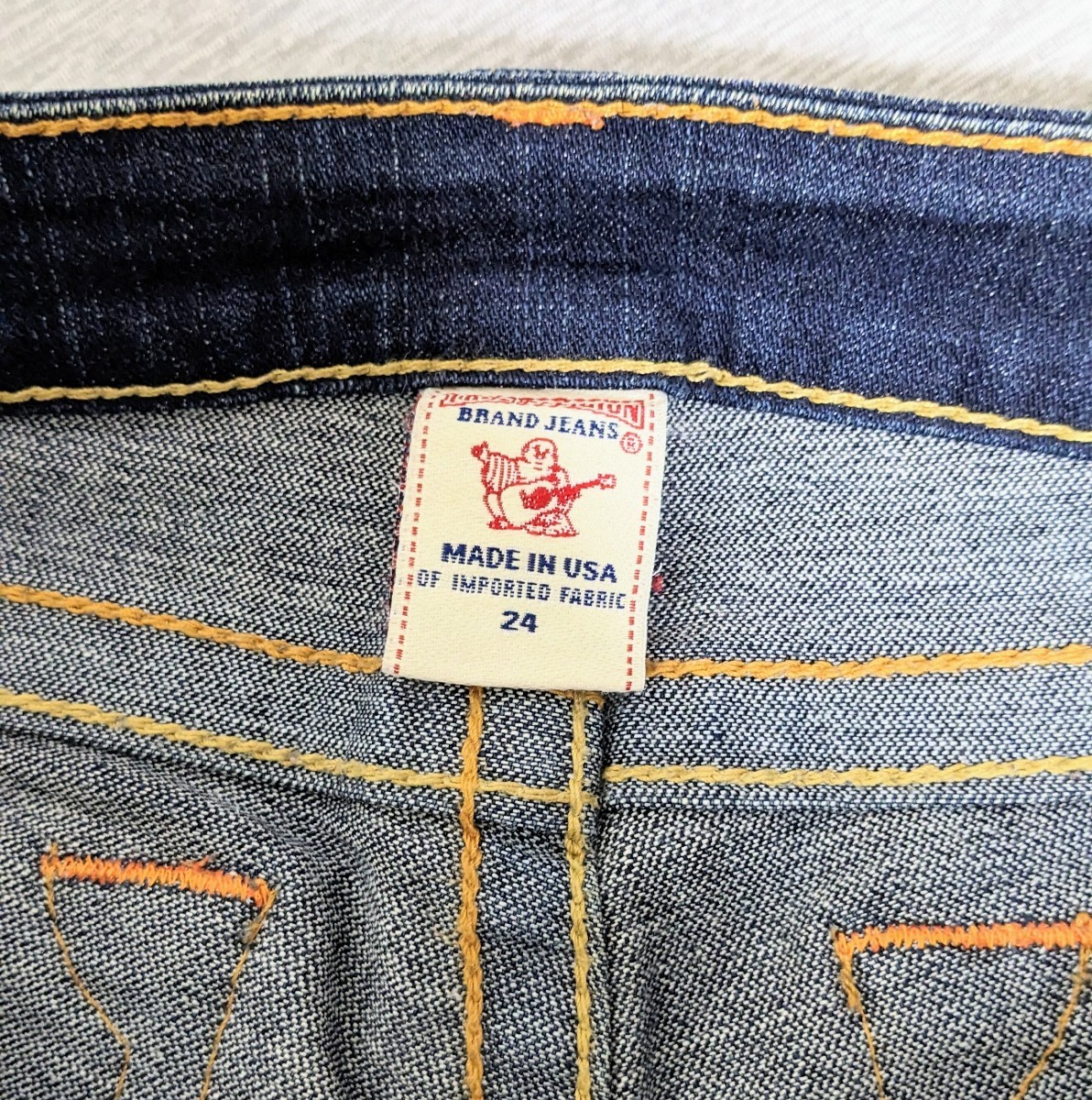 True Religion MADE IN USAトゥルーレリジョン レディースジーンズ デニムパンツ 24インチ ウエスト約70cm 股上約18cm 股下約70cm _画像5