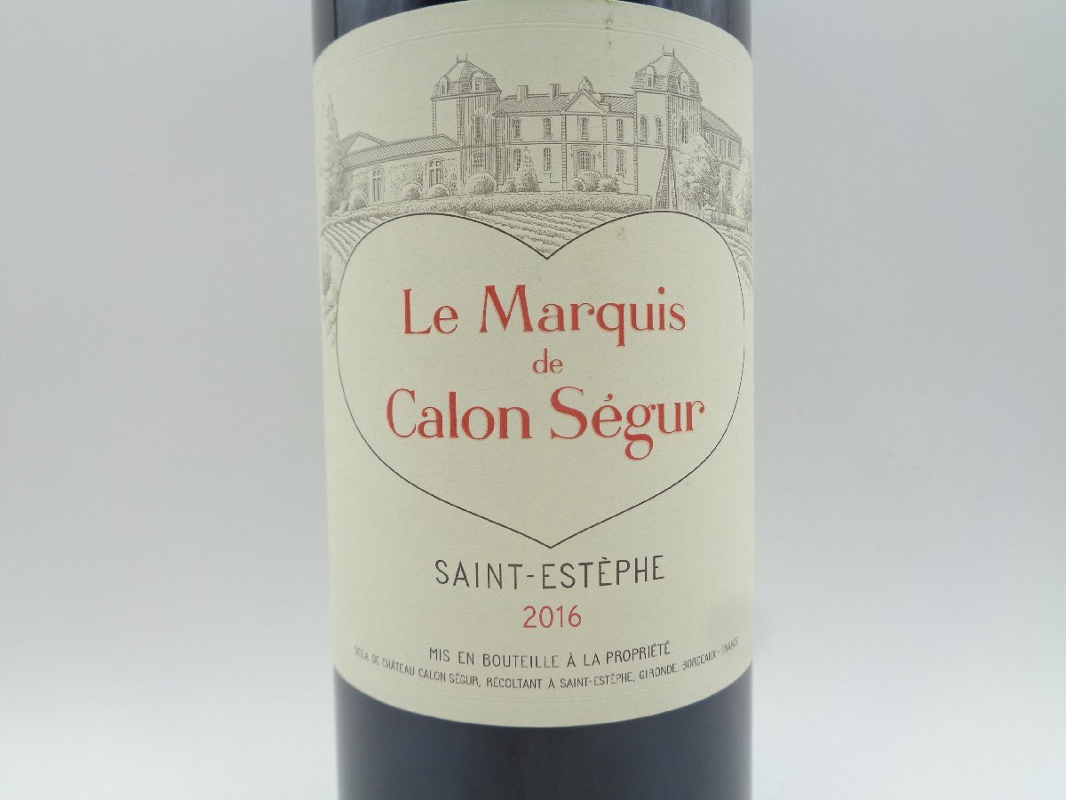 【1円】～ Le Marquis de Calon Segur 2016 マルキ ド カロン セギュール セカンド 赤ワイン 750ml 12.5% 未開封 古酒 Z21742_画像5
