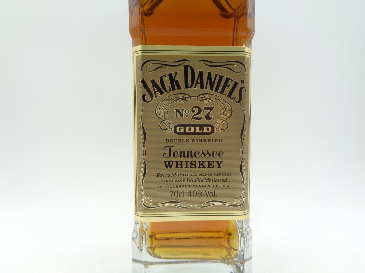 JACK DANIEL'S NO.27 GOLD DOUBLE BARRELED ジャック ダニエル ゴールド メープルバレル ウイスキー 箱入 未開封 古酒 700ml 40％ Q4273_画像6