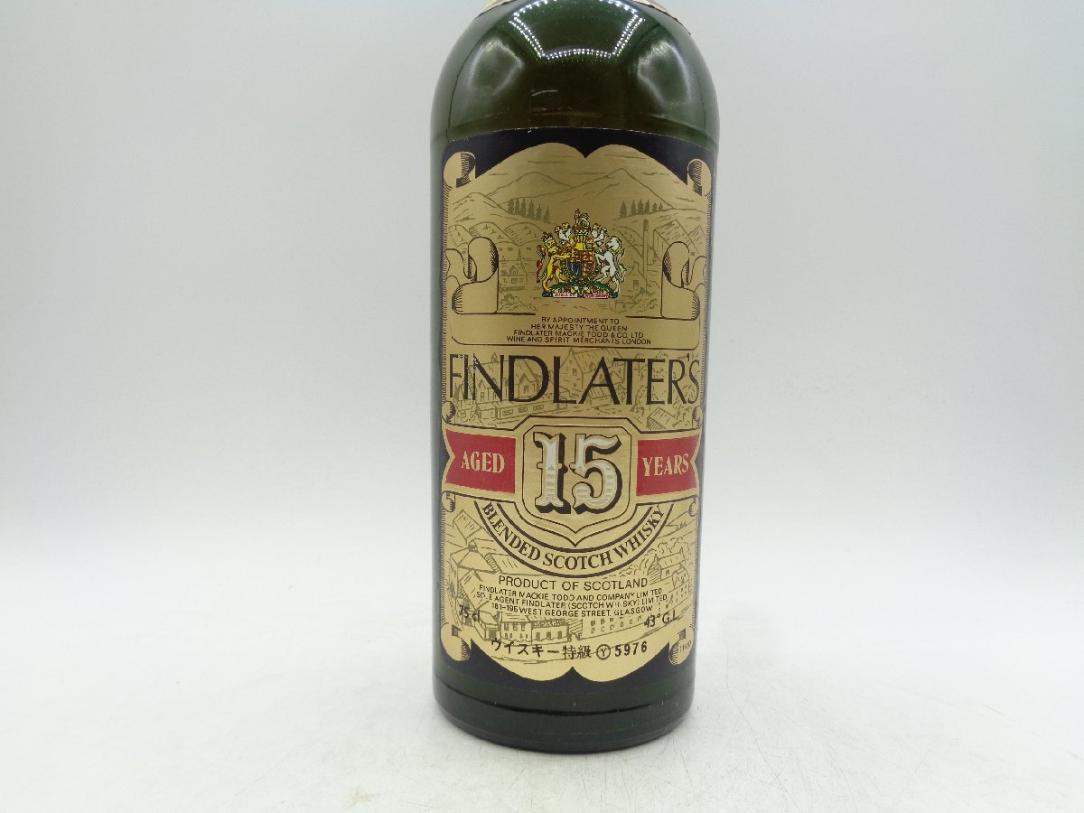 FINDLATER'S 15年 フィンドレーター スコッチ ウイスキー 特級 未開封 古酒 750ml 43% X242844_画像5