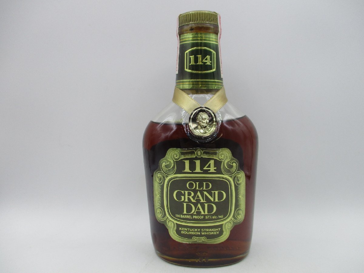 OLD GRAND DAD 114 オールド グランダッド 114 ウイスキー バーボン 旧 未開封 古酒 750ml 57％ Q4551_画像1