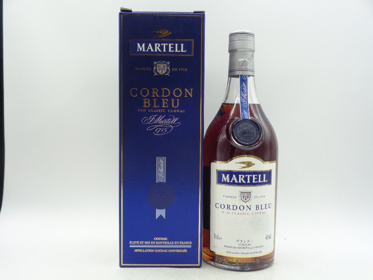 MARTELL CORDON BLEU OLD CLASSIC COGNAC マーテル コルドンブルー オールド クラシック コニャック ブランデー 箱入 700ml X247008_画像1