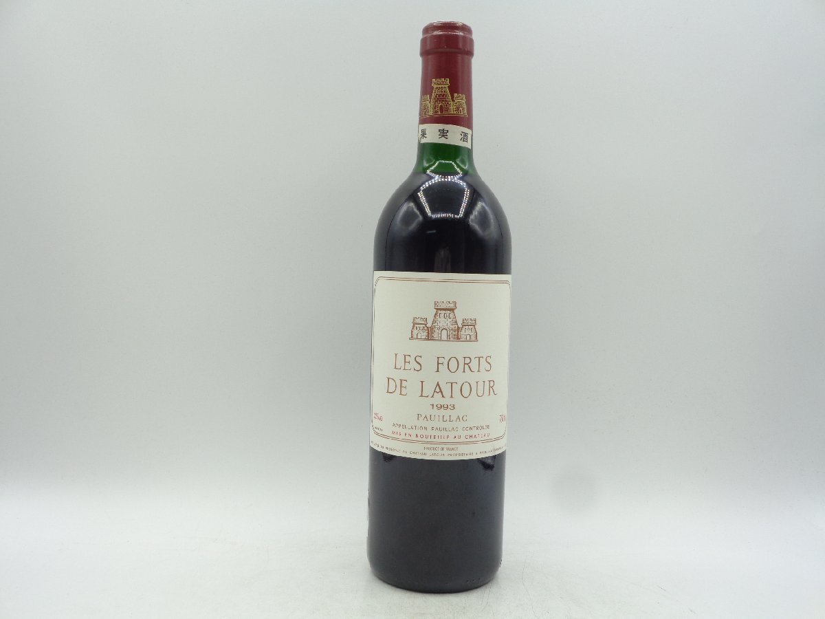 LES FORTS DE LATOUR 1993 レフォール ド ラトゥール セカンド ポイヤック 赤ワイン 750ml 12.5％ 未開封 古酒 X247386_画像1