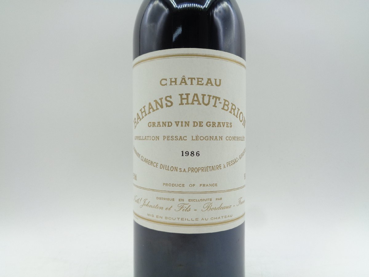 CHATEAU BAHANS HAUT BRION 1986 シャトー バーン オー ブリオン セカンド 赤ワイン 750ml 未開封 古酒 X247390_画像5