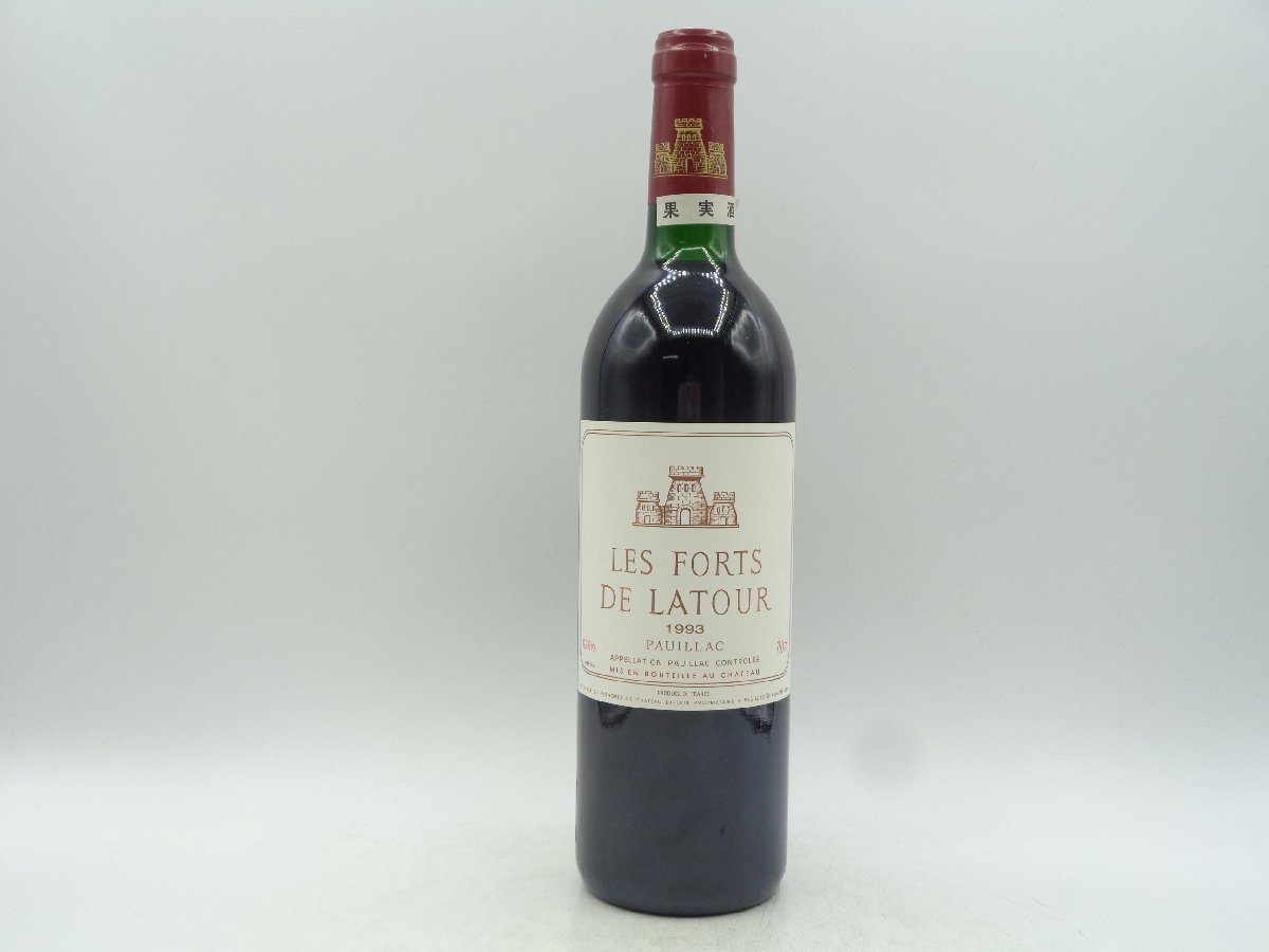 LES FORTS DE LATOUR 1993 レフォール ド ラトゥール セカンド ポイヤック 赤ワイン 750ml 12.5％ 未開封 古酒 X247387_画像1