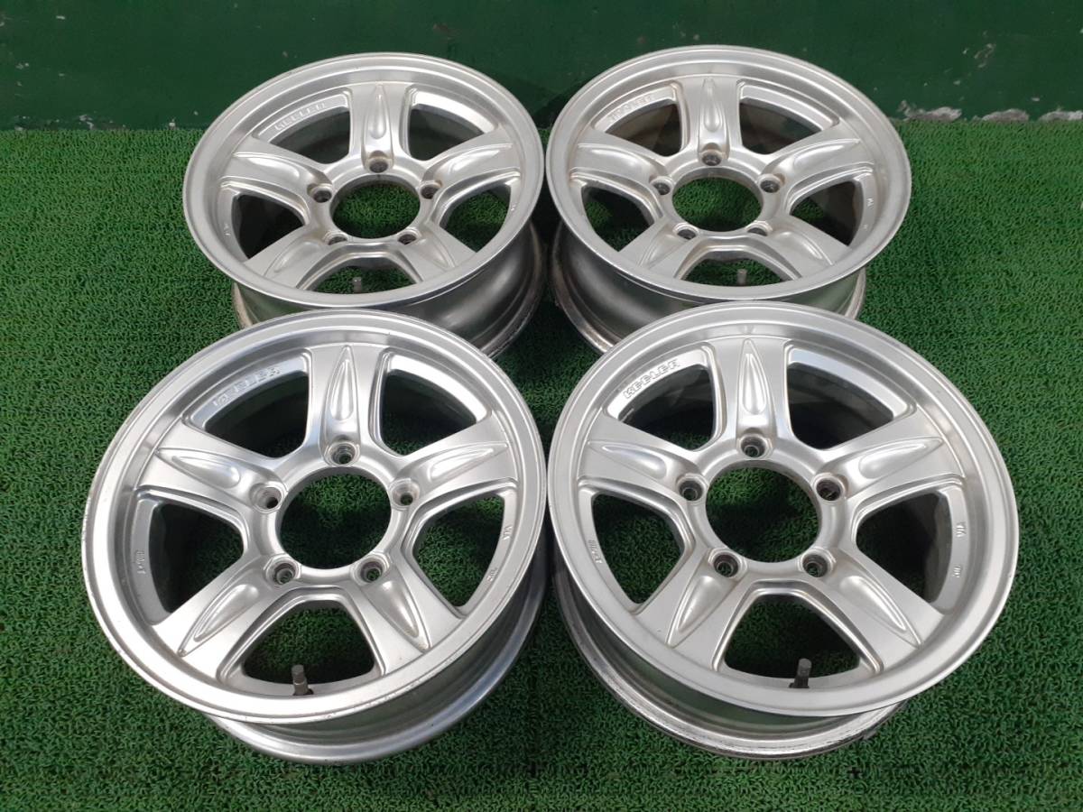 ウェッズ KEELER 15×6 +5 5穴 PCD139.7 ジムニーシエラ等 4本 売切!!_T1117-1