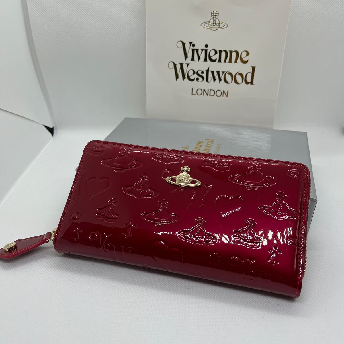 新品未使用】VivienneWestwood 長財布 赤 エナメル Yahoo!フリマ（旧）-