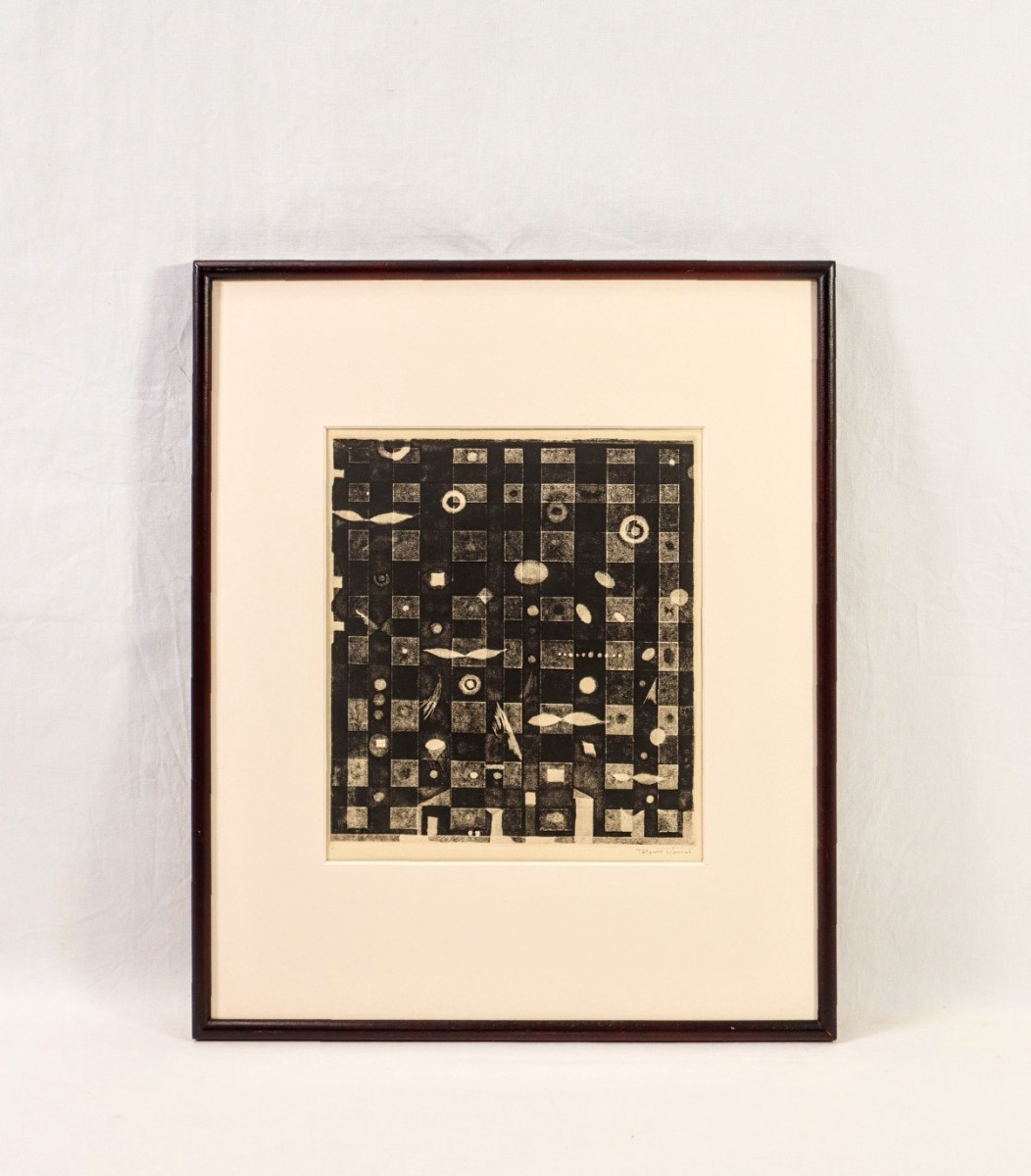 真作 駒井哲郎 1973年銅版画「樹」画18.5×27cm 東京都出身 春陽会会員 東京藝術大学教授 西田武雄に師事 繊細で写実的なタッチで描く7563_画像1