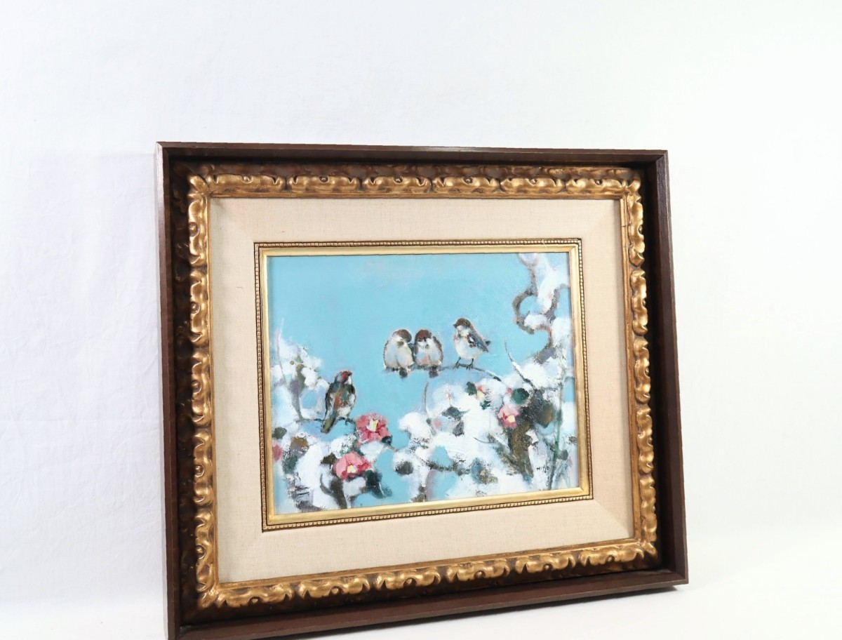 Yahoo!オークション - 真作 木内廣 1971年油彩「雀」画寸 F6 Yahoo!オークション - 真作 木内廣 1971年油彩「雀」画寸 F6