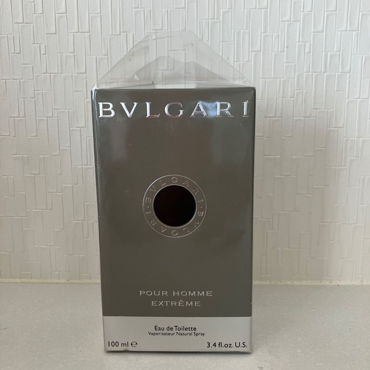BVLGARI ブルガリ プールオム 香水エクストレーム　空箱と空びん　100mL空瓶　綺麗に保存してあります。インテリアとして
