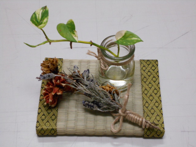  tatami shop san tonneau tea obi net inside ....i. table attaching Mini tatami handicrafts goods * folkcraft goods * Handmade works * small articles exhibition pcs 
