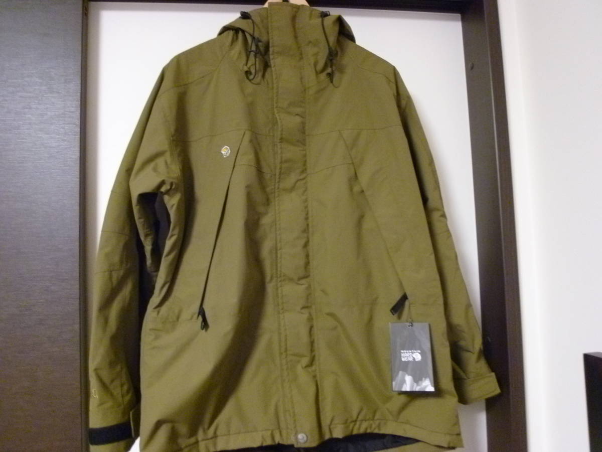 MOUNTAIN HARDWEAR パラダイムジャケット Lサイズ カーキー タグ MOUNTAIN HARDWEAR パラダイムジャケット Lサイズ カーキー タグ