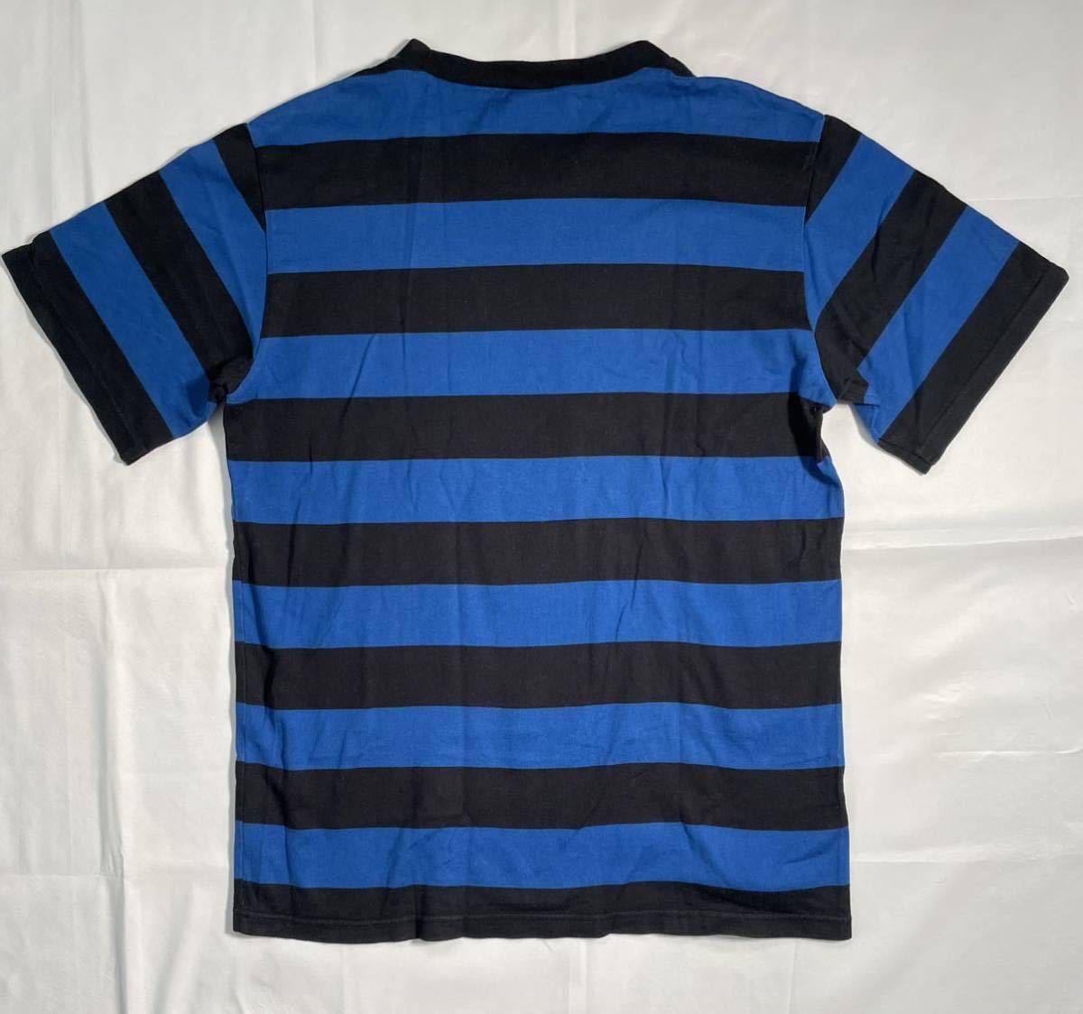 ナンバーナイン numbernine 03ss カート期 ボーダー Tシャツ サイズ3 ブラック ブルー 22096_画像2
