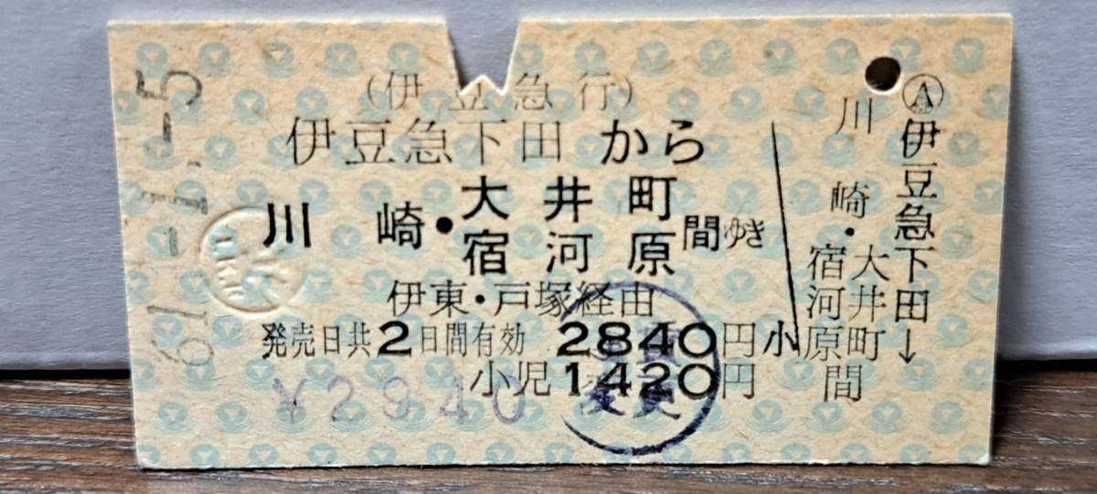 (12) A 伊豆急行 伊豆急下田→川崎・大井町・宿河原 2032_画像1