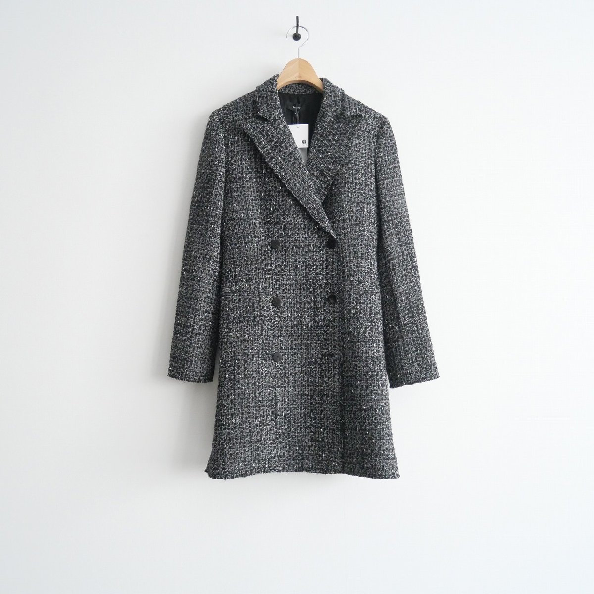 2022 / 未使用 / Theory セオリー / Noelle Tweed DB Blazer DR R ツイード ブレザー ジャケット 0 / 01-2405200 / 2302-0707