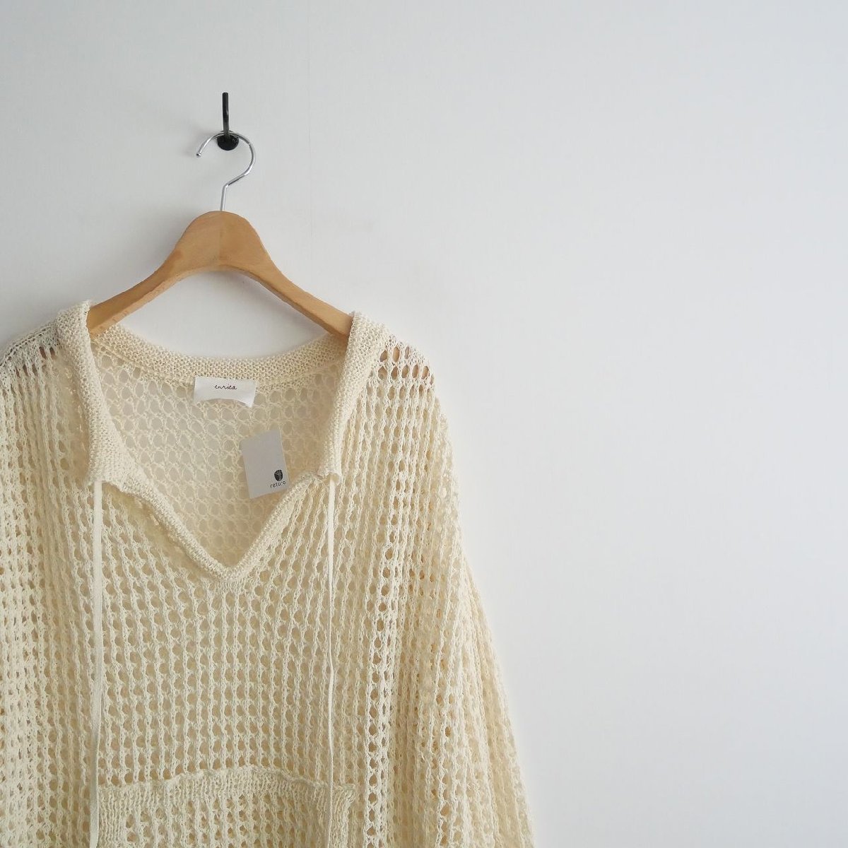 2023 / enrica エンリカ / Washi mesh knit Pullover ニット プルオーバー / KNIT 128 / 2309-0228の画像3