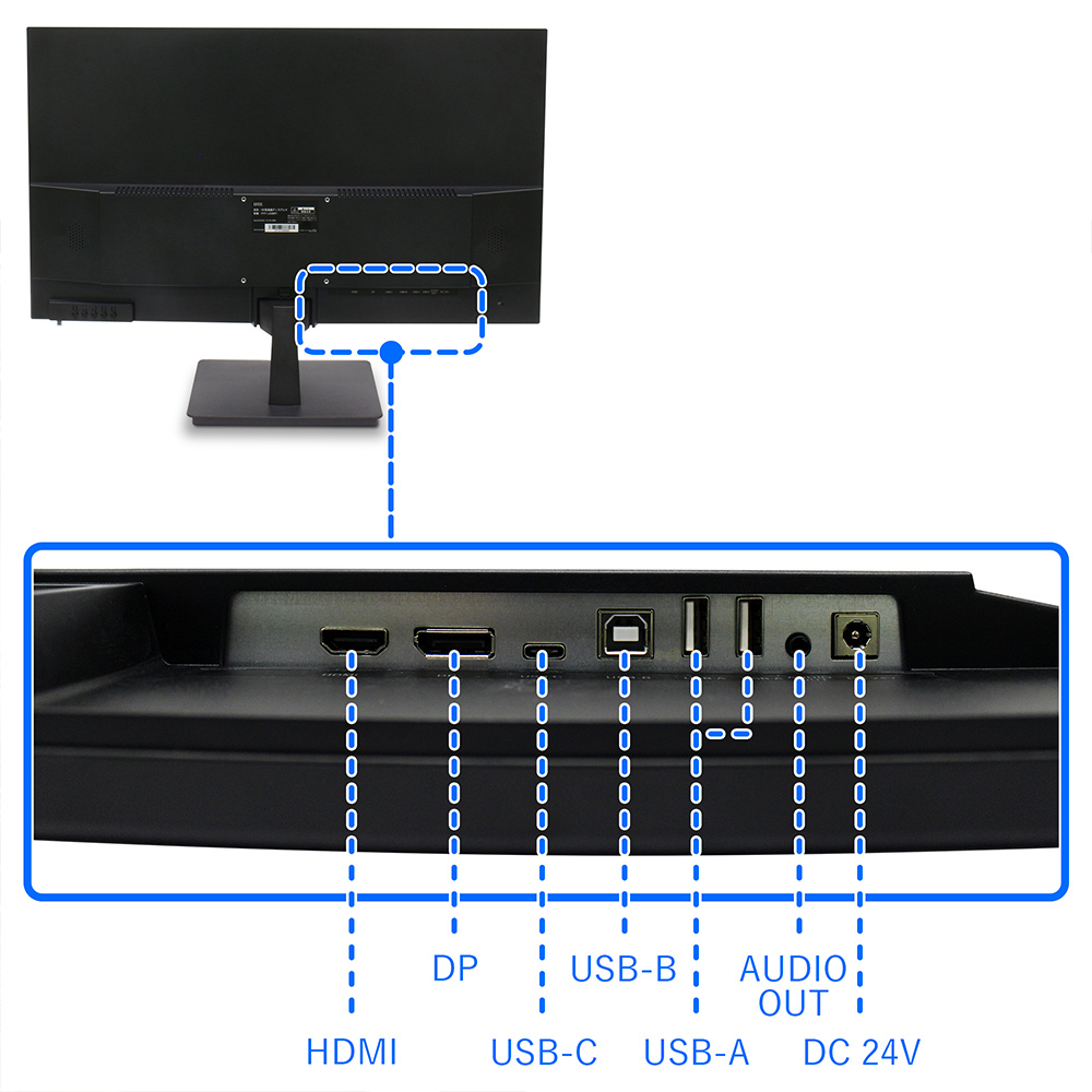 モニター 4K 28インチ フレームレス USB Type-C PD 65W HDR対応 ディスプレイ 3840x2160 IPS HDMI ノングレア PCモニタ_画像5