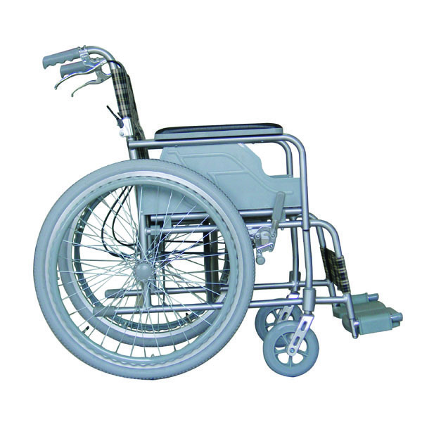 車椅子 軽量 折り畳み 自走式 車いす 車イス くるまいす ハンドブレーキ付き 介護用品_画像3