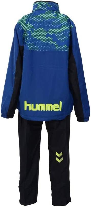 【KCM】Z-hummel-15-2s-160★展示品★【hummel/ヒュンメル】ジュニア　ウインドブレーカー 上下セット　HJW2076SPM　ロイヤルブルー　160_画像2