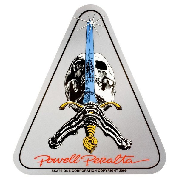 Powell Peralta Skateboards (パウエル・ペラルタ) ステッカー シール Skull & Sword Sticker スケボー SKATE SK8 スケートボードの画像1