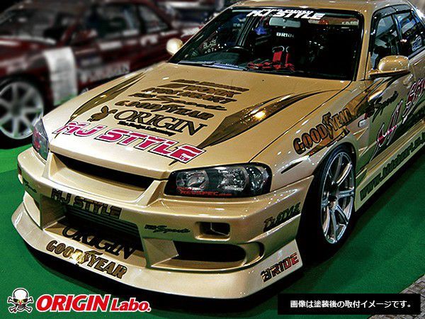 ORIGIN Labo. オリジン FRP ストリームライン エアロキット NISSAN スカイライン R34 ※4ドア 全年式 (D-072-SET)_画像4