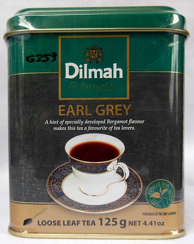 3缶set【スリランカ産】Dilmah ディルマ“Earl Grey”アールグレイ 本場セイロンティー 香り高い/缶入りルースリーフティー（125g）_画像3